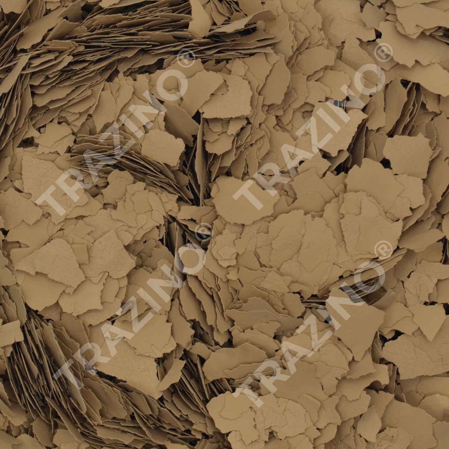 Trazino® Farbchips in Sandfarbe zum Einstreuen für Beschichtungen Trazino® Farbchips in Sandfarbe zum Einstreuen für Beschichtungen